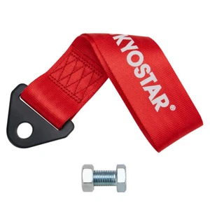 Universal High Strength JDM KYOSTAR Racing Front&Rear Tow Towing Strap Belt Hook - Picture 1 of 6