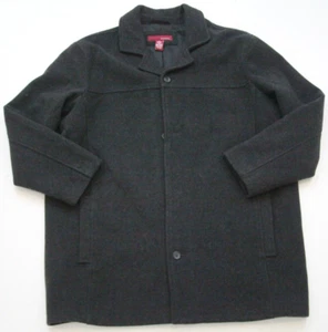 Merona Gray Wool Jacket Coat Button Front Mans Long Sleeve Extra Large XL A7 - Picture 1 of 5