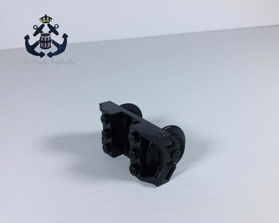 LEGO Negro Tren Ruedas RC Soporte 2878c02 Para CITY Tren de Carga Hogwarts Express Foto 1 de 1