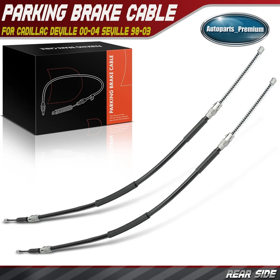 Задний левый и правый трос стояночного тормоза для Cadillac DeVille 00-04 Seville 98-03 - Изображение 1 из 4