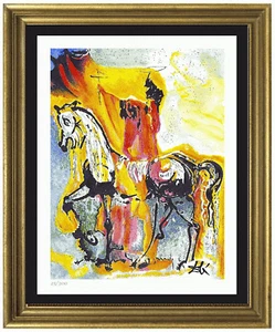 Salvador Dali “The Christian Knight" Signed Hand-Number Ltd Ed Print (unframed) - Picture 1 of 2