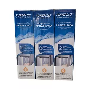 PurePlus Refrigerator Water Filter For LG Kenmore PP-RWF1200A - Sealed 3 Pack - Picture 1 of 6