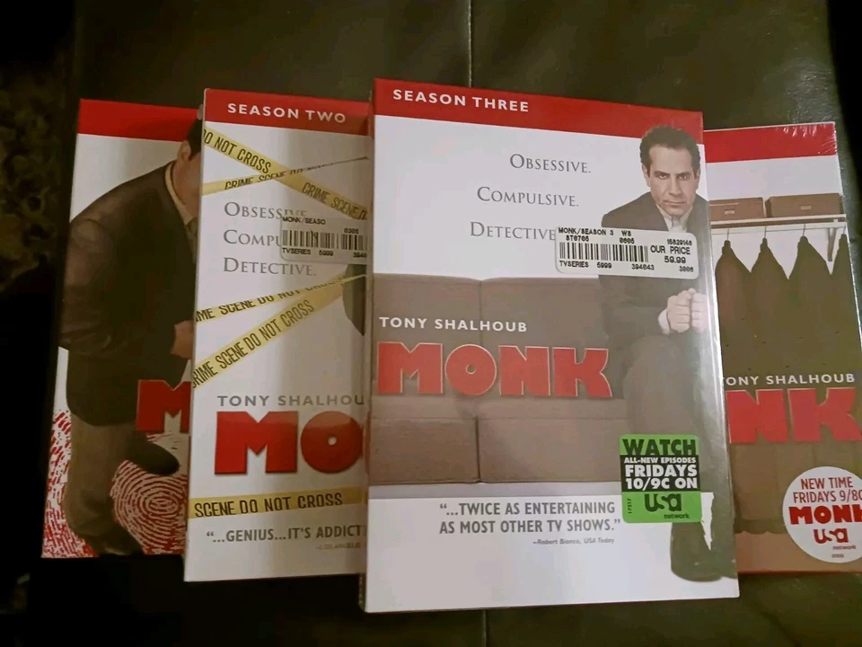 Monk The Complete Season 1-4 Brand New Factory Sealed Detective Comedy - Image 1 of 1