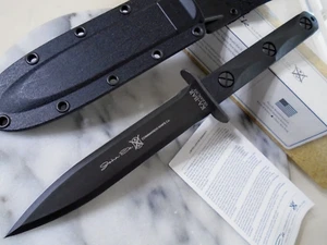 Kabar John EK Commando Dagger Knife Fixed Blade Full Tang 1095 Crovan EK44 USA - Picture 1 of 13