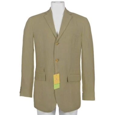 NUEVO Etro Sportcoat (Chaqueta)!  44 L e 54 L Bronceado con Toque de Algodón Verde ITALIA Foto 1 de 4