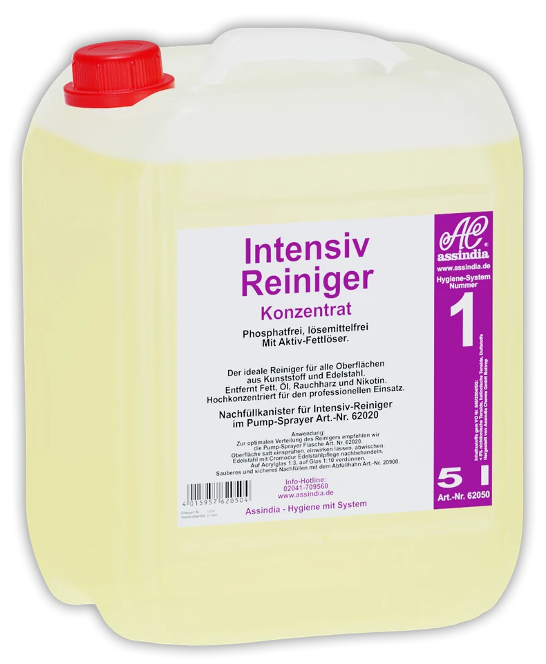 Intensiv Reiniger Konzentrat Intensivreiniger Assindia Profi-Reiniger 5l  - Bild 1 von 1