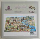 wentworth wooden jigsaw puzzle 250 xl london map with whimsical and stand up 