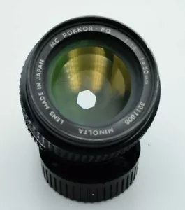 Minolta MC Rokkor-PG 1.4 50mm Lens Minolta MD - Picture 1 of 3