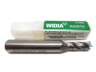 Hanita Widia 2862849 1/4" 4 flautas centro corte M42 cobalto desbaste fresadora de extremo Foto 1 de 2