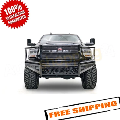 Fab Fours DR03-S1060-1 Black Steel Front Bumper for 2003-2005 Dodge HD 2500/5500 - Изображение 1 из 2