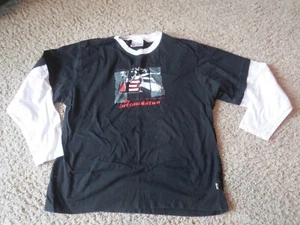 Vintage Dale Earnhardt Shirt Men's XL Black Nascar Racing The Intimidator 90's - Picture 1 of 7