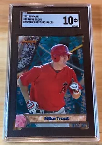 2011 Bowman Bowman's Best Mike Trout Rookie RC PSA 10 Angels - Picture 1 of 2