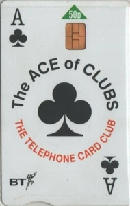 BT PHONECARD BT.PRO.380. " THE ACE OF CLUBS - A ROARING SUCCESS " TCC - Picture 1 of 2