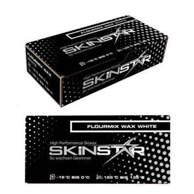 SKINSTAR Hydrocarbon Racing Fluormix Skiwax Langlauf Wachs Fluor Wax White 125g - Bild 1 von 4