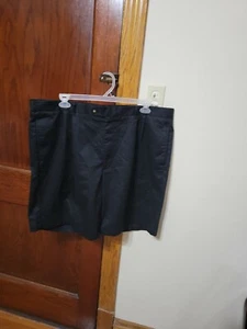 Gary Player Mens 44 Black Pleated 100% Cotton Golf Shorts - #77219 - Picture 1 of 7