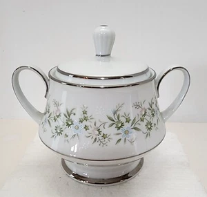 Vintage Noritake Japan Feinporzellan ""Savanne"" Nummer 2031 Zuckerschale Platinrand - Bild 1 von 7