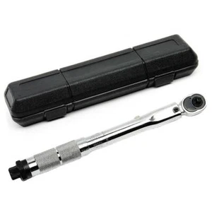 Adjustable 1/4 Inch 5-25NM Square Drive Torque Wrench Bicycle Repair Tool Kit US - Picture 1 of 8
