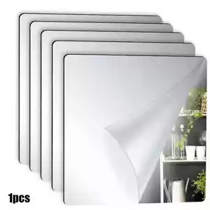 20X20cm Acrylic Mirror Sheets DIY Self Adhesive Mirror Tiles Wall Decorations - Picture 1 of 6