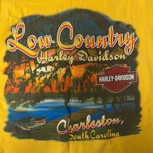 Camiseta De Colección Harley Davidson Motocicletas Low Country SWAMP GATORS SUNSET Motociclista XL - Imagen 1 de 12