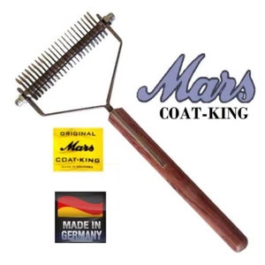 MARS COAT KING STRIPPER DOG Undercoat Coat 23 DOUBLE WIDE STRIPPING Tool Rake - Picture 1 of 3