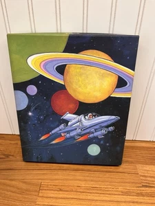 Vintage Hallmark Decorated Note Paper with Envelopes Outer Space Theme USA New - Picture 1 of 7