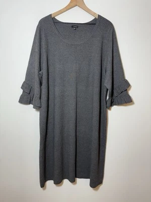 Talbots Sweater Dress Womens 3X Cocktail Party Office Career Business Gray - Image 1 of 4