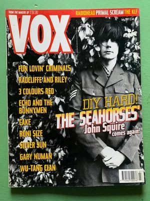 VOX July-1997 JOHN SQUIRE Gary Numan KLF Primal Scream Ian McCulloch Silver Sun - Image 1 of 2