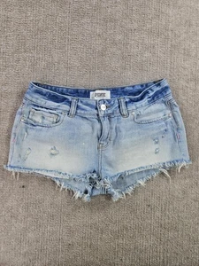 Pantalones Cortos ROSA Victoria's Secret Para Mujer Pequeños Lavado Ligero Denim Envejecido Corte - Imagen 1 de 8