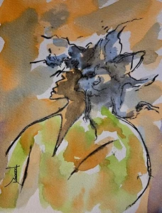 Afroamerikanische 8x8 Galerie gewickelte Leinwand Reproduktion "Welche Richtung?" - Bild 1 von 1