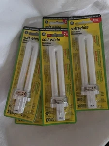 Qty6 Light Bulb Bulbs GE Soft White 2 Pin Biax F78X 827 ECO 8W - Picture 1 of 3