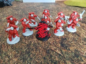 GW 40k Warhammer Space Marines Primaris 10 x Assalto Intercessori Capitano e St - Foto 1 di 8