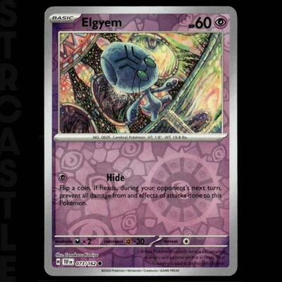 Elgyem 073/162 Sv05: Temporal Forces - Reverse Holo - Common - Pokémon TCG  - Image 1 of 3