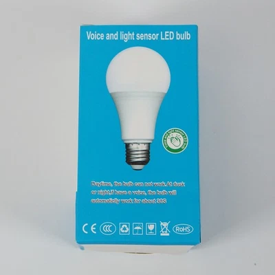 15W LED Bulb E27 Microwave Radar Sensor Daylight White Dusk to Dawn Auto - Image 1 of 4