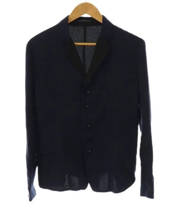 Y's Yohji Yamamoto 衬衫 Tailo 衬衫 定制夹克 海军蓝 黑色 尺寸 3 日本制造 — 第 1/4 张图片