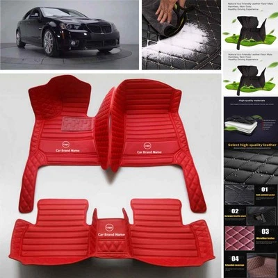 For Pontiac G8 Car Floor Mats Luxury Waterproof Pads Liner Auto Rug Foto 1 de 4