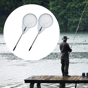 Fishing Net Long Handle Fish Catching Net for Outdoor Freshwater Men Women - Picture 1 of 16