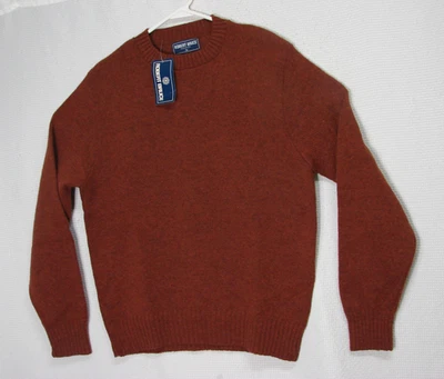 Vtg Robert Bruce Wool Blend Brown Long Sleeve Crew Neck Pullover Sweater Mens L - Image 1 of 4