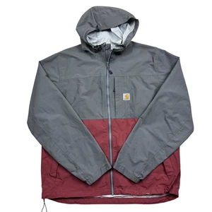 Giacca Carhartt Storm Defender full zip OJ5751-M grigio leggero rosso taglia L - Foto 1 di 14