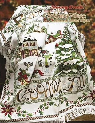 Christmas Village Collectors' Afghan BK517 by Stoney Creek cross stitch pattern - Image 1 of 2