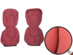 Mercedes-Benz R129 SL Seat Covers Set From 1995 With Hole Perforation Medium Red - Picture 1 of 1