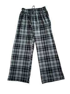 Pixie Lane Girls Black Gray Plaid Lounge Pants Size 9-10 - Picture 1 of 3