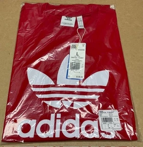 ADIDAS - Men's Adicolor Trefoil T-Shirt - Red - Size: LARGE - ***NEW w/Tags*** - Picture 1 of 7
