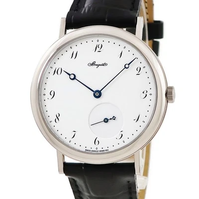 BREGUET Classic 5140BB/29/9W6 Sólido K18WG Pequeño Segundo Blanco Azul Manos para Hombre... Foto 1 de 4