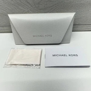 Michael Kors custodia rigida per occhiali da vista custodia a scatto bianca - Foto 1 di 5