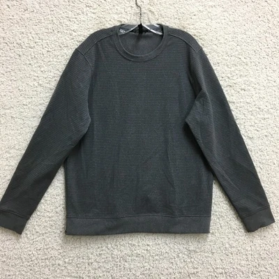 Gerry Shirt Large Adult Gray Striped Long Sleeve Stretch Pullover Tee Mens L - Image 1 of 4