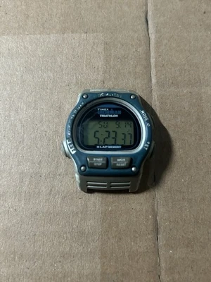 Triatlón Timex Ironman vintage para hombre 8 vueltas WR100M sin bandas Foto 1 de 3