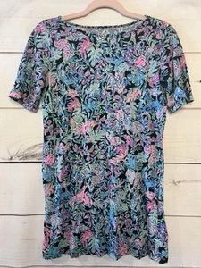 LILLY PULITZER MINI MARLOWE Girls XL 12-14 Onyx Lets Get Wild Stretch Dress EXC - Picture 1 of 5