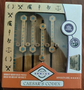The Happy Puzzle Company True Genius Caeser's Codex Wooden Puzzle - Picture 1 of 3