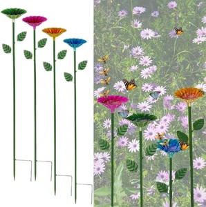 Confezione Da 4 Stazioni Di Irrigazione per Api, Tazze in Metallo Con Design Flo - Foto 1 di 12