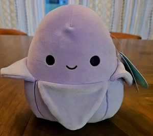 KELBEL PURPLE BANANA SQUISHMALLOWS NWT  Fruit Plush Jazwares 8"  - Picture 1 of 2